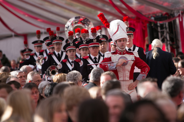 OSU Marching Band members add musical fanfare