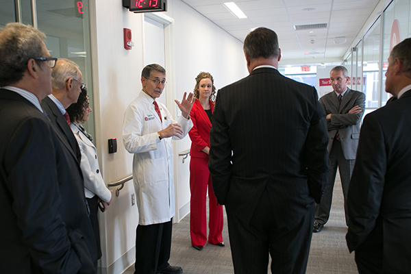 Dr. Schuller leads tour group