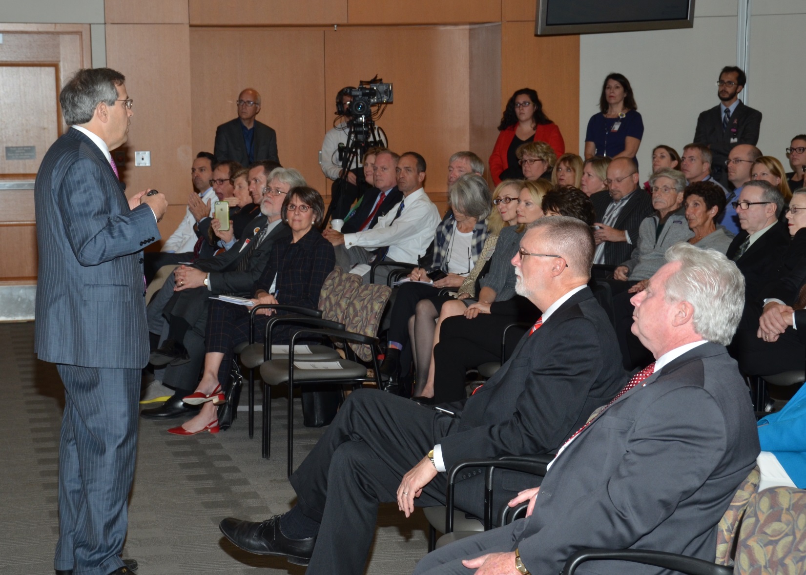 OSUCCC Director and James CEO Michael A. Caligiuri, MD, deli